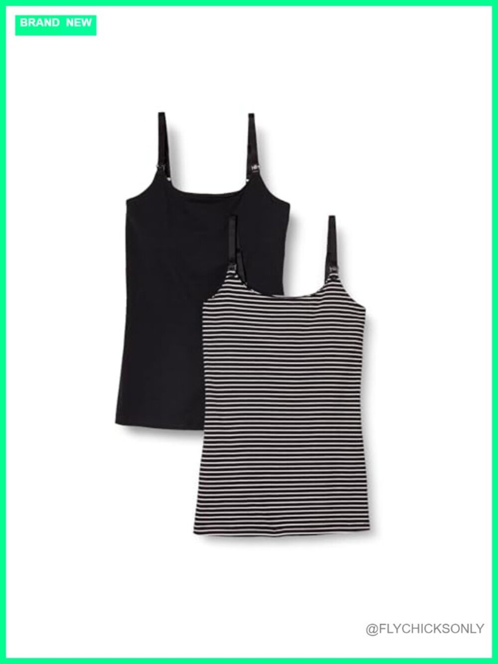 Maternity Nursing Camisole Pack of 2 with Shelf Bra